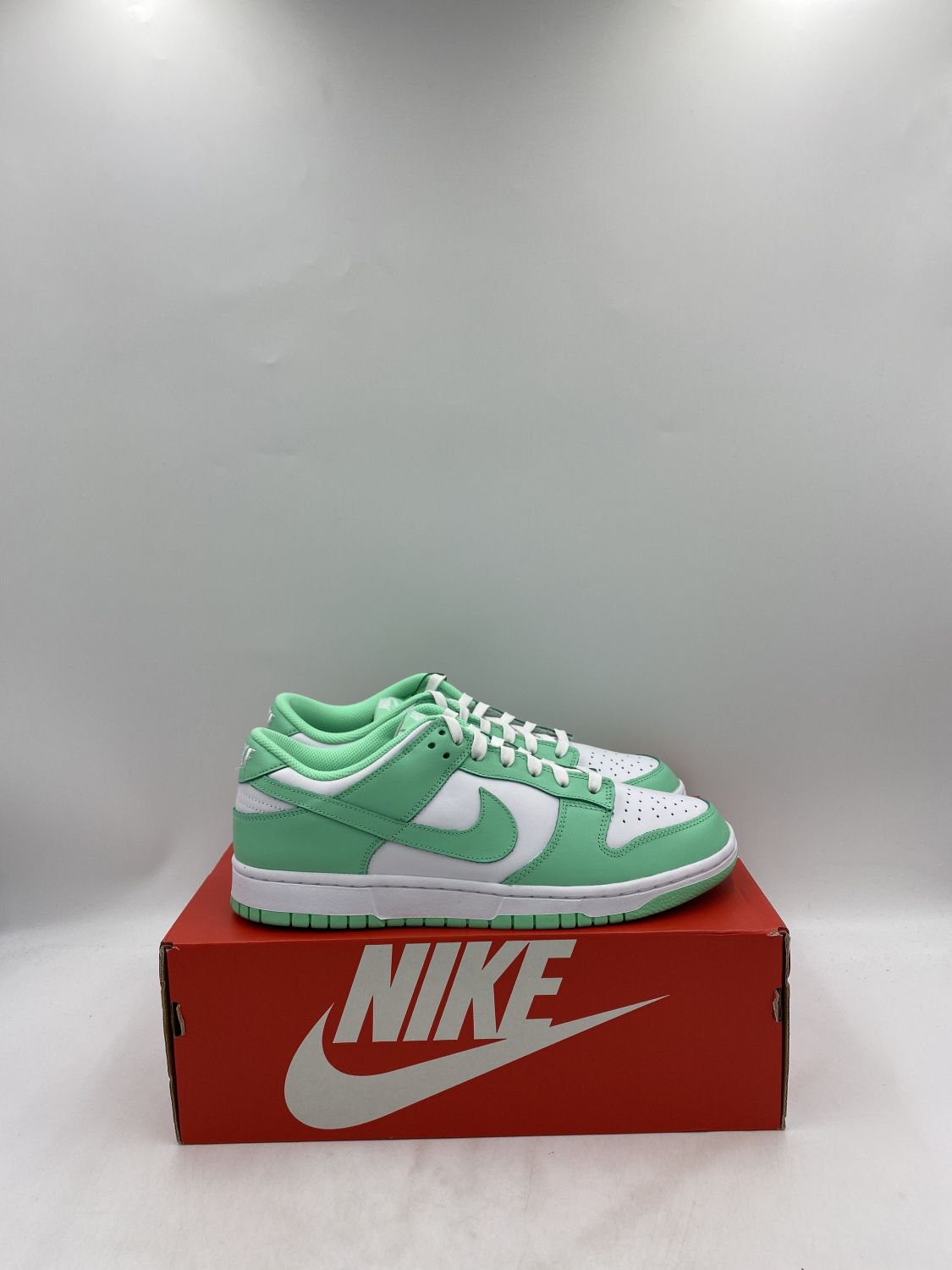 Women Nike Dunk low green glow