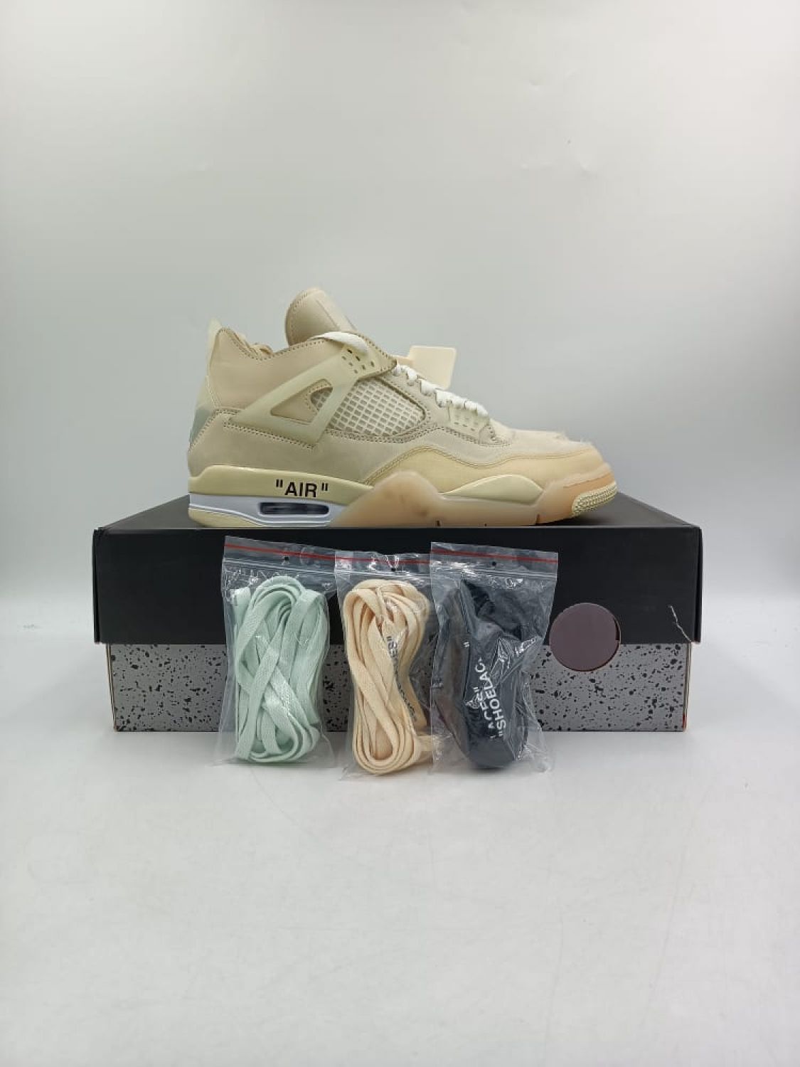 womens air jordan 4 x off white sail