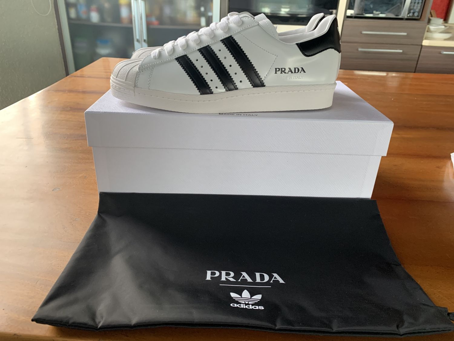 Adidas Superstar Prada White Black | AfterMarket