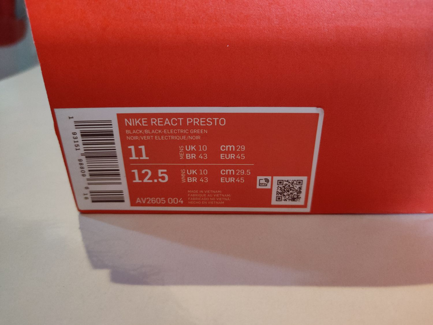 Nike React Presto Black Cat AfterMarket