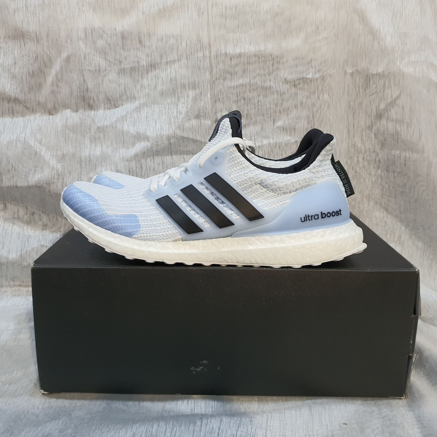 Ultra boost white 2025 walkers for sale