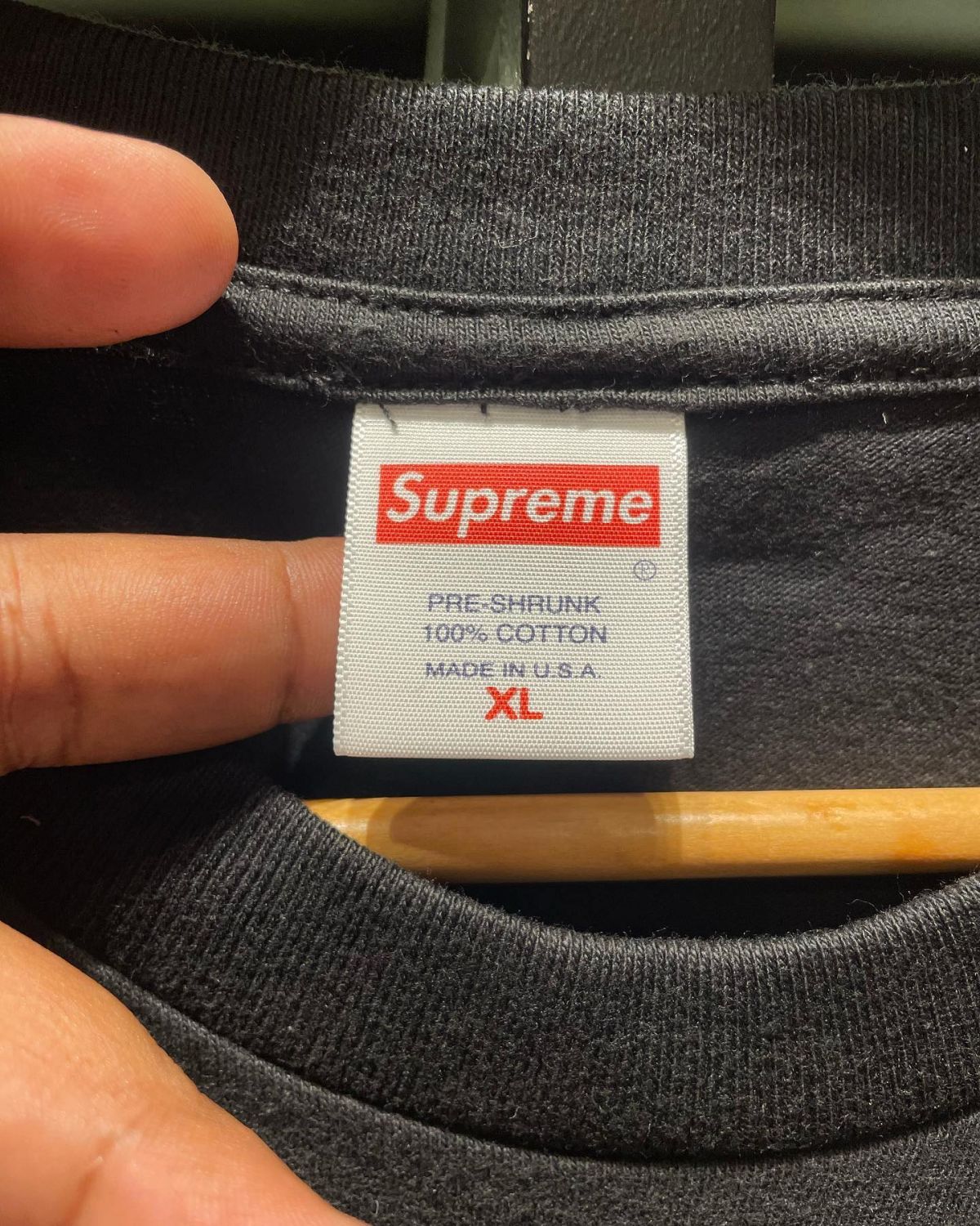 Supreme Basic Logo Black Long Sleeve