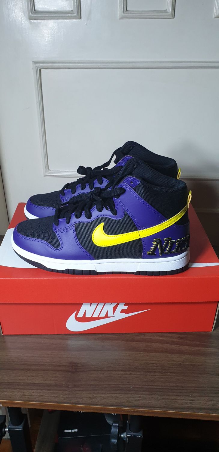 Nike Dunk High Emb Lakers | Aftermarket
