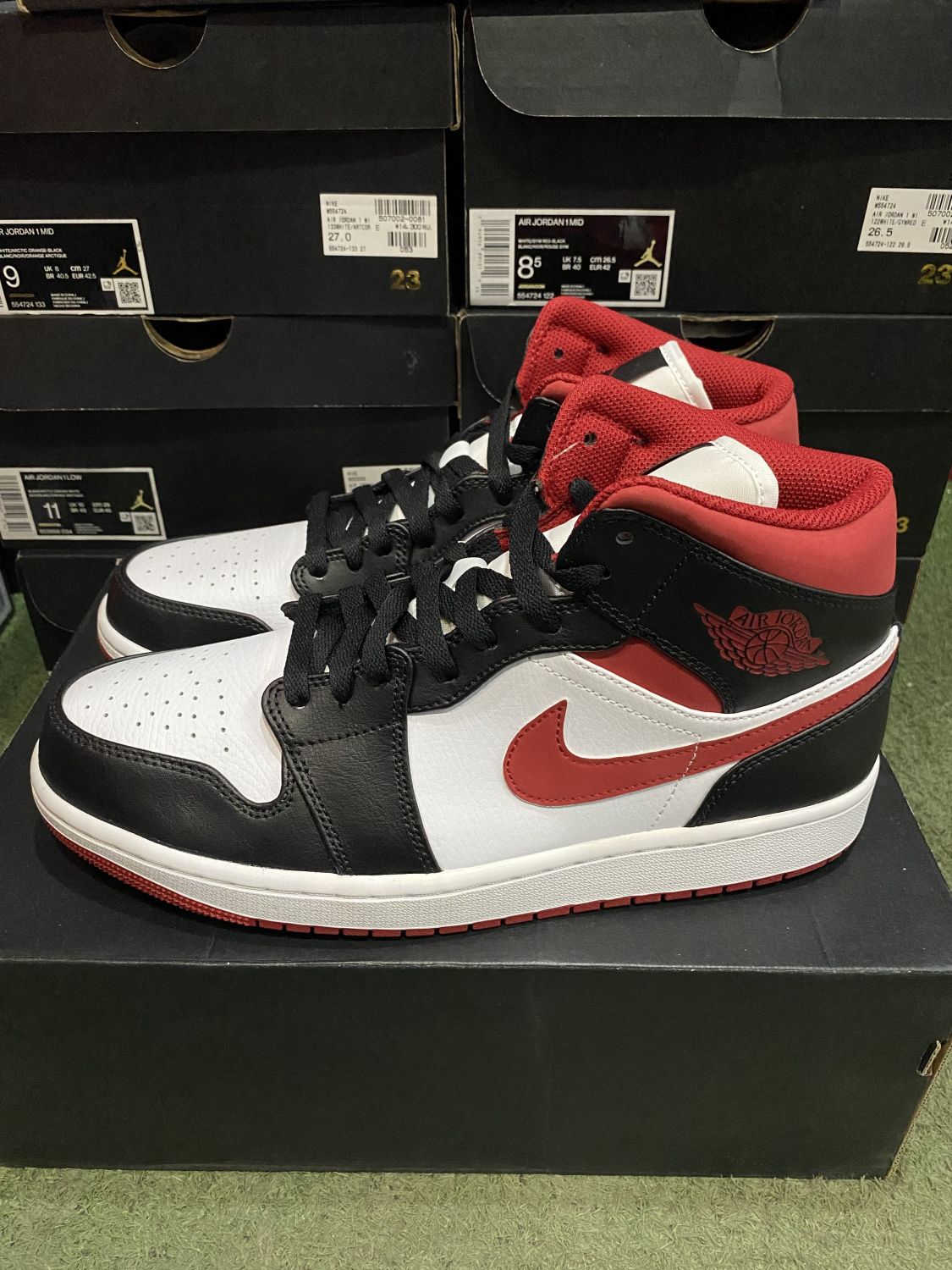 Jordan 1 Mid Gym Red Black White | AfterMarket