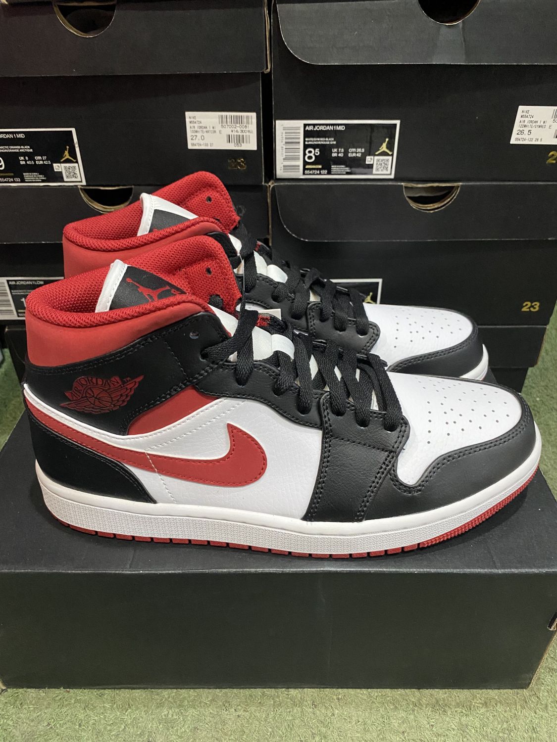 Jordan 1 Mid Gym Red Black White | AfterMarket