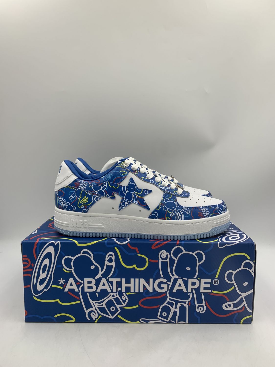 A Bathing Ape Bape Sta Medicom Toy Bearbrick Camo Blue