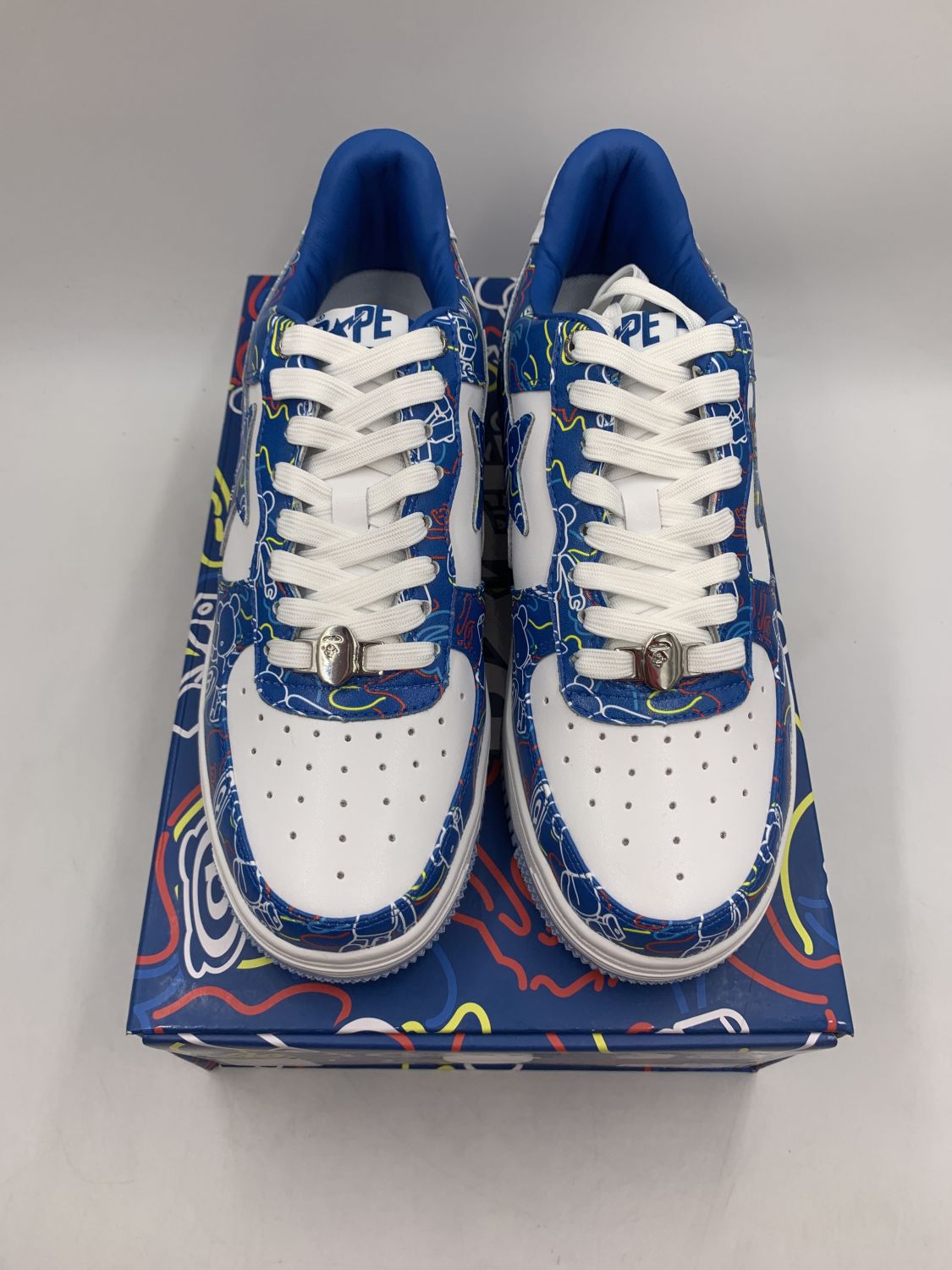 スニーカー A Bathing Ape Bape Sta Medicom Toy Bearbrick Camo Blue BAPE STA Low A Bathing Ape Men US13 medicom toy × bape sta
