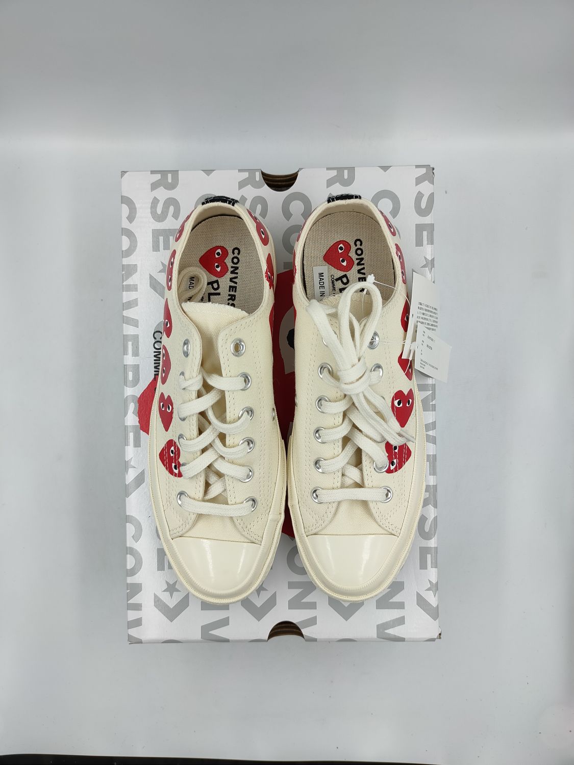 Converse Chuck Taylor All-Star 70s Ox Comme Des Garcons Play Multi-Heart  White | AfterMarket