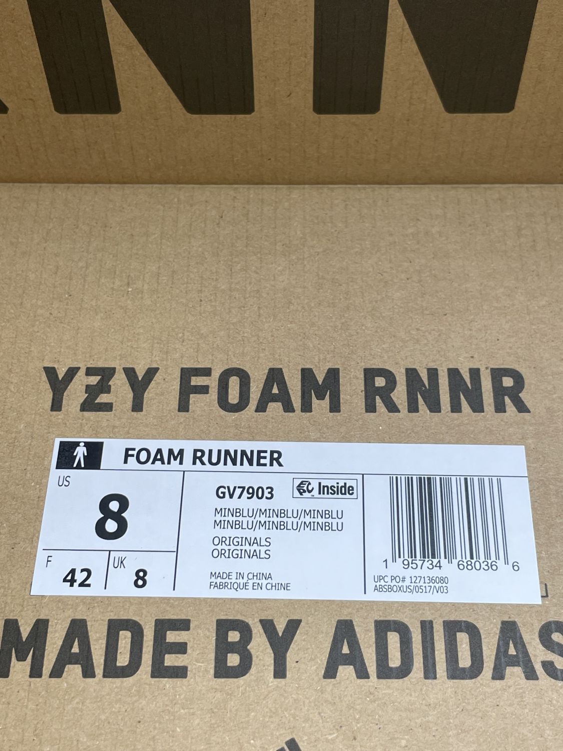 Adidas china outlet box number