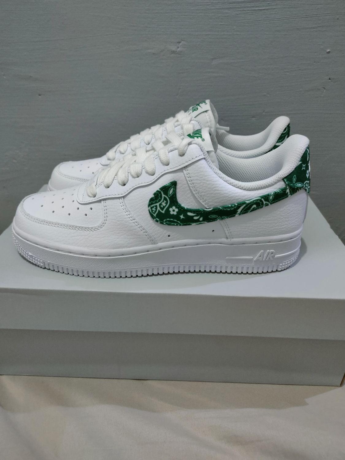 Nike Air Force 1 Low 07 Essential White Green Paisley (W) | AfterMarket