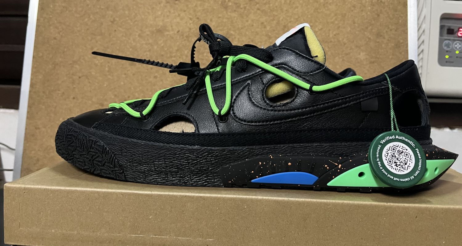 Nike Blazer Low Off-White Black Electro Green | AfterMarket