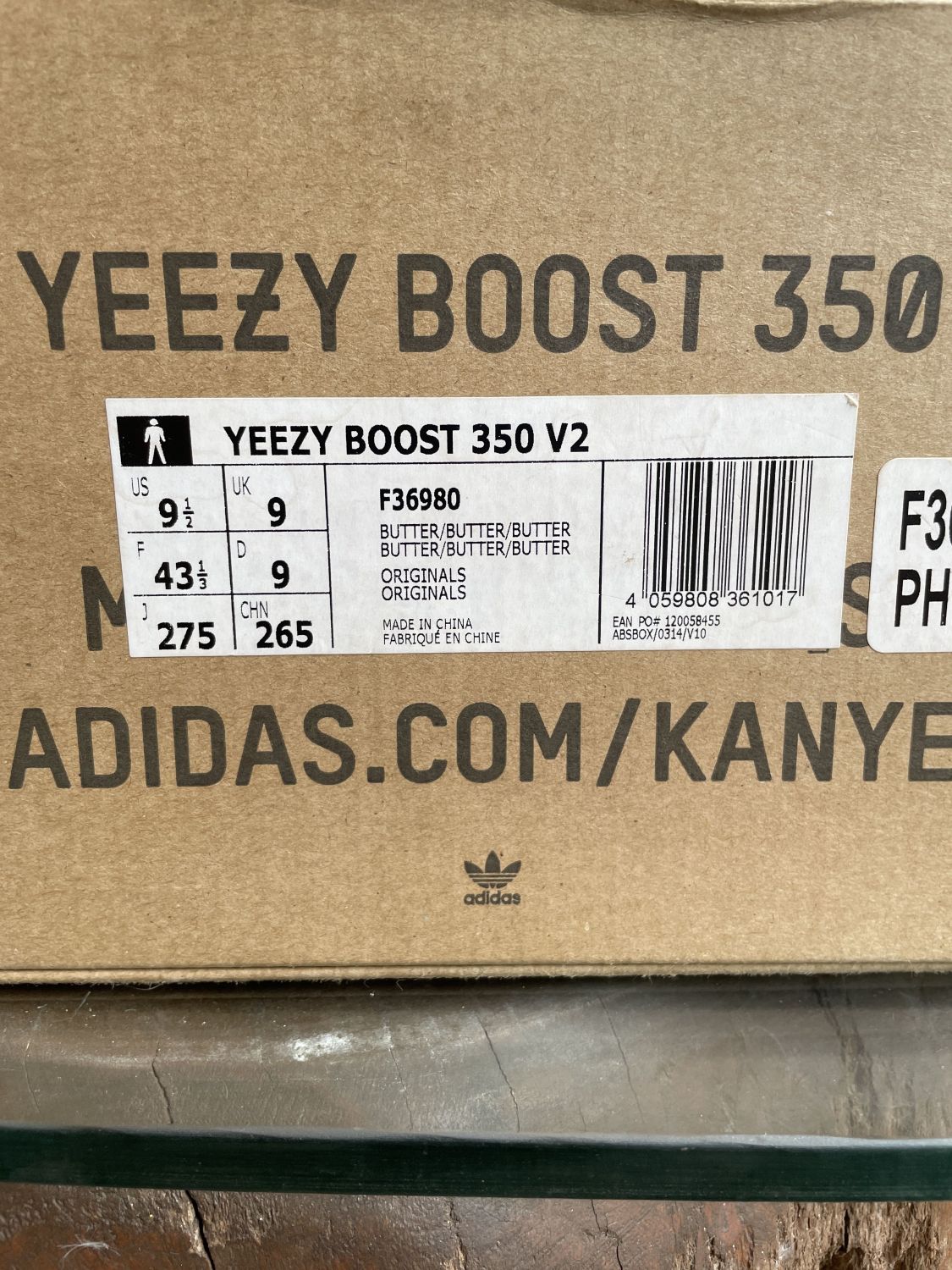 Yeezy butter size on sale 11